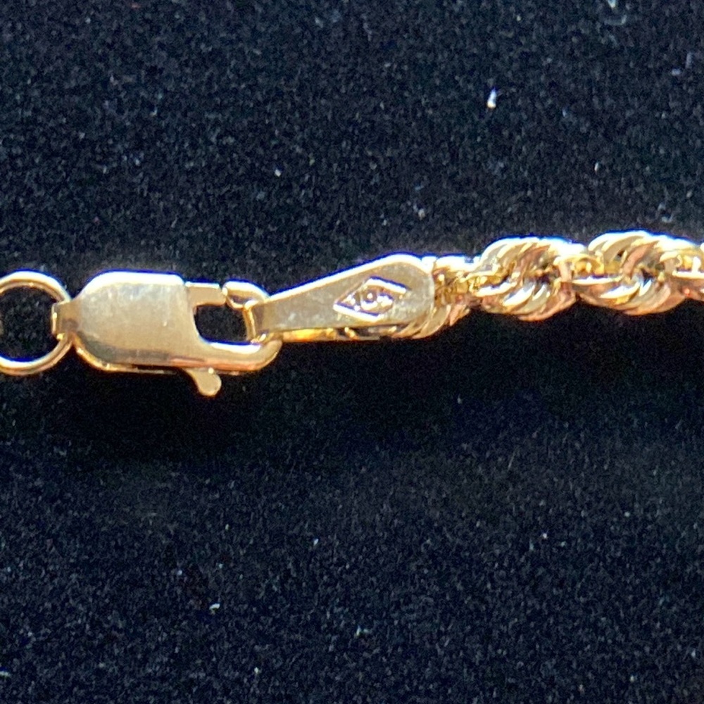 🆕10K Gold Designer Rope Chain Bracelet Set - Picture 7 of 12